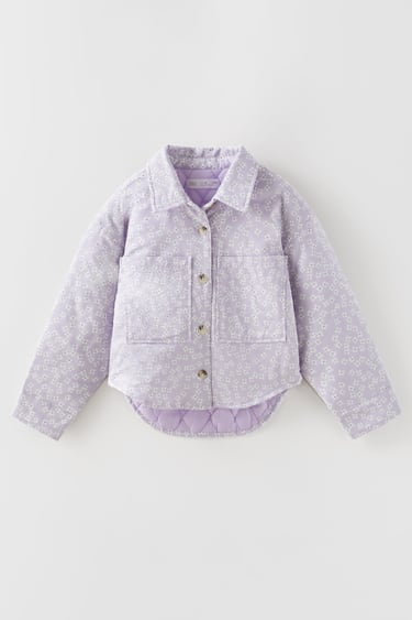 QUILTED FLORAL OVERSHIRT
