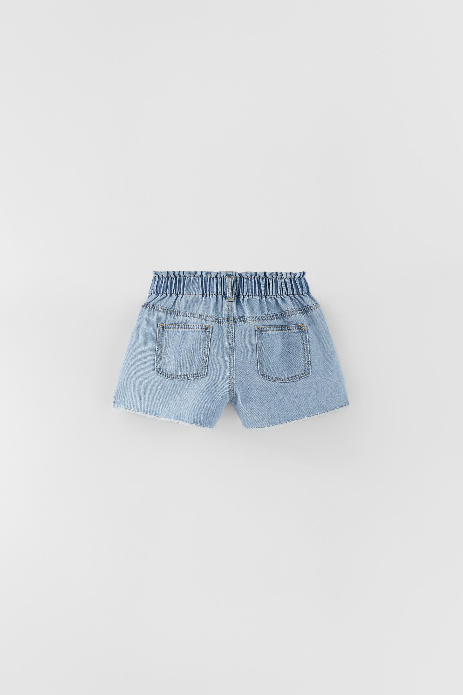 BERMUDA DENIM PAPERBAG - Blu | ZARA Italia / Italy