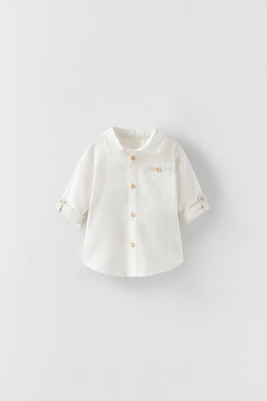 SHIRT WITH BUTTONED POCKET