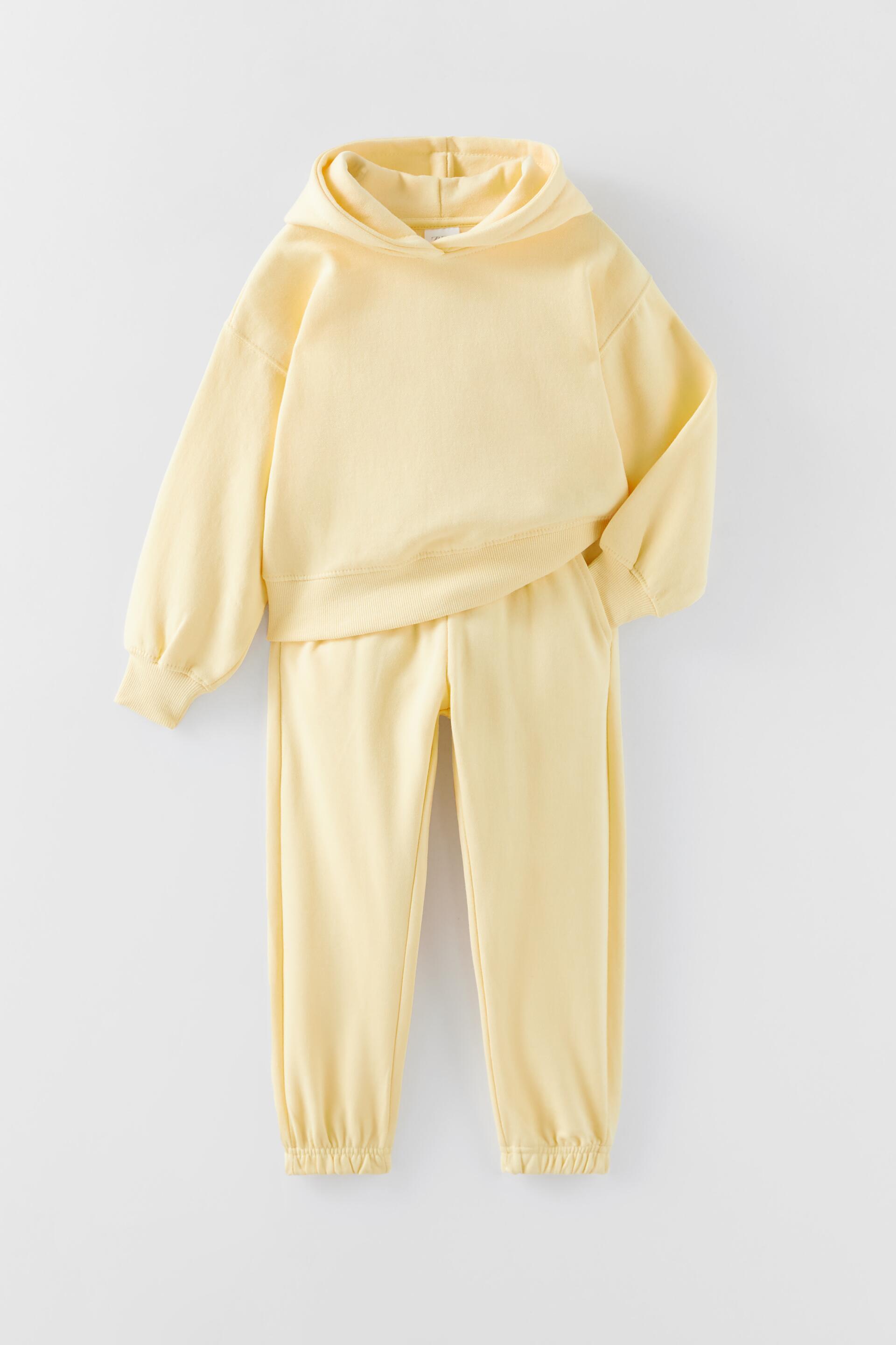 Zara PLUSH SWEATSHIRT AND PANTS SET - 203019179-300-