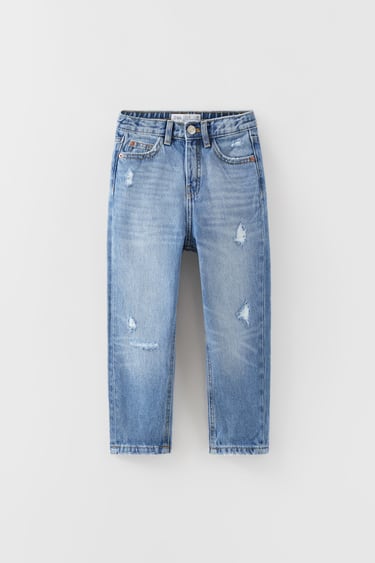 MOM-FIT-JEANS MIT GRINDINGS