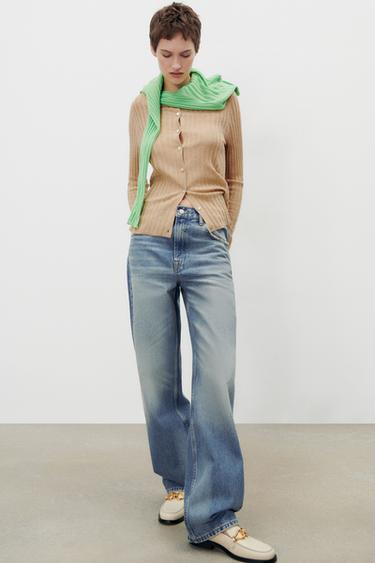 MOCASÍN PLANO PIEL HEBILLA - Blanco Crudo | ZARA España