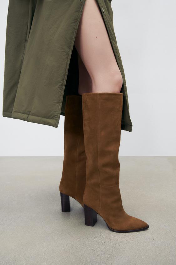 zara slouch boots
