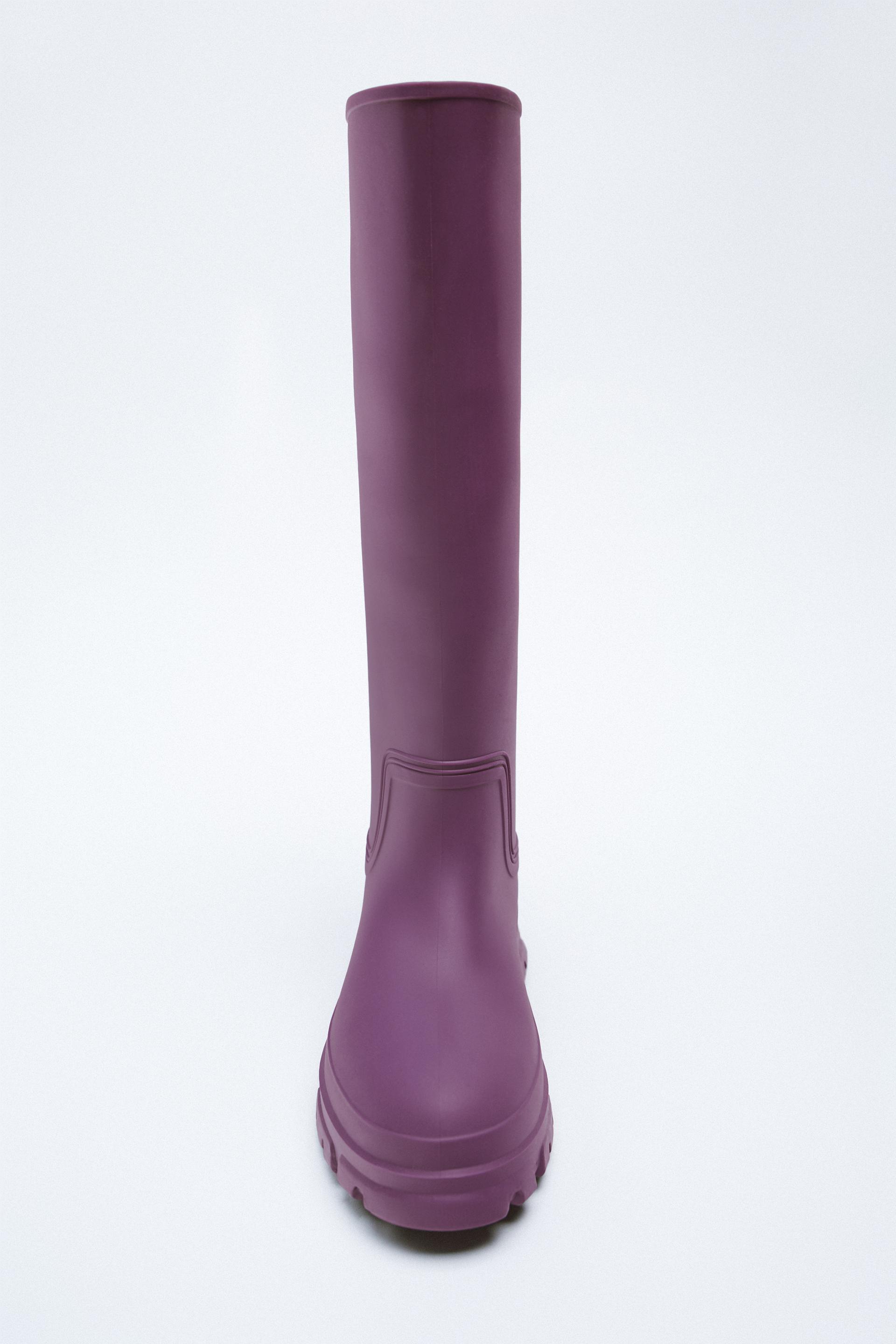 zara purple boots