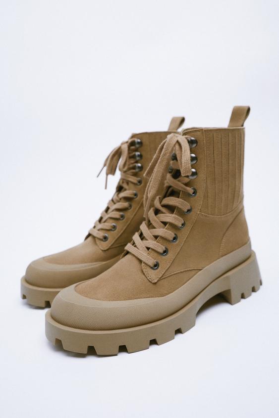 Εικόνα 1 του ΤΡΑΚΤΕΡΩΤΟ ΔΕΡΜΑΤΙΝΟ ΜΠΟΤΑΚΙ ΜΕ ΚΟΡΔΟΝΙΑ από Zara