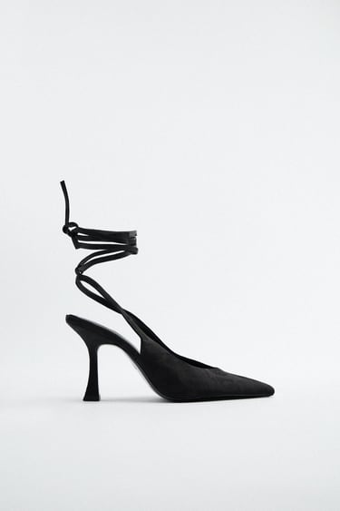 Image 0 of MID-HEEL SLINGBACK SHOES from Zara