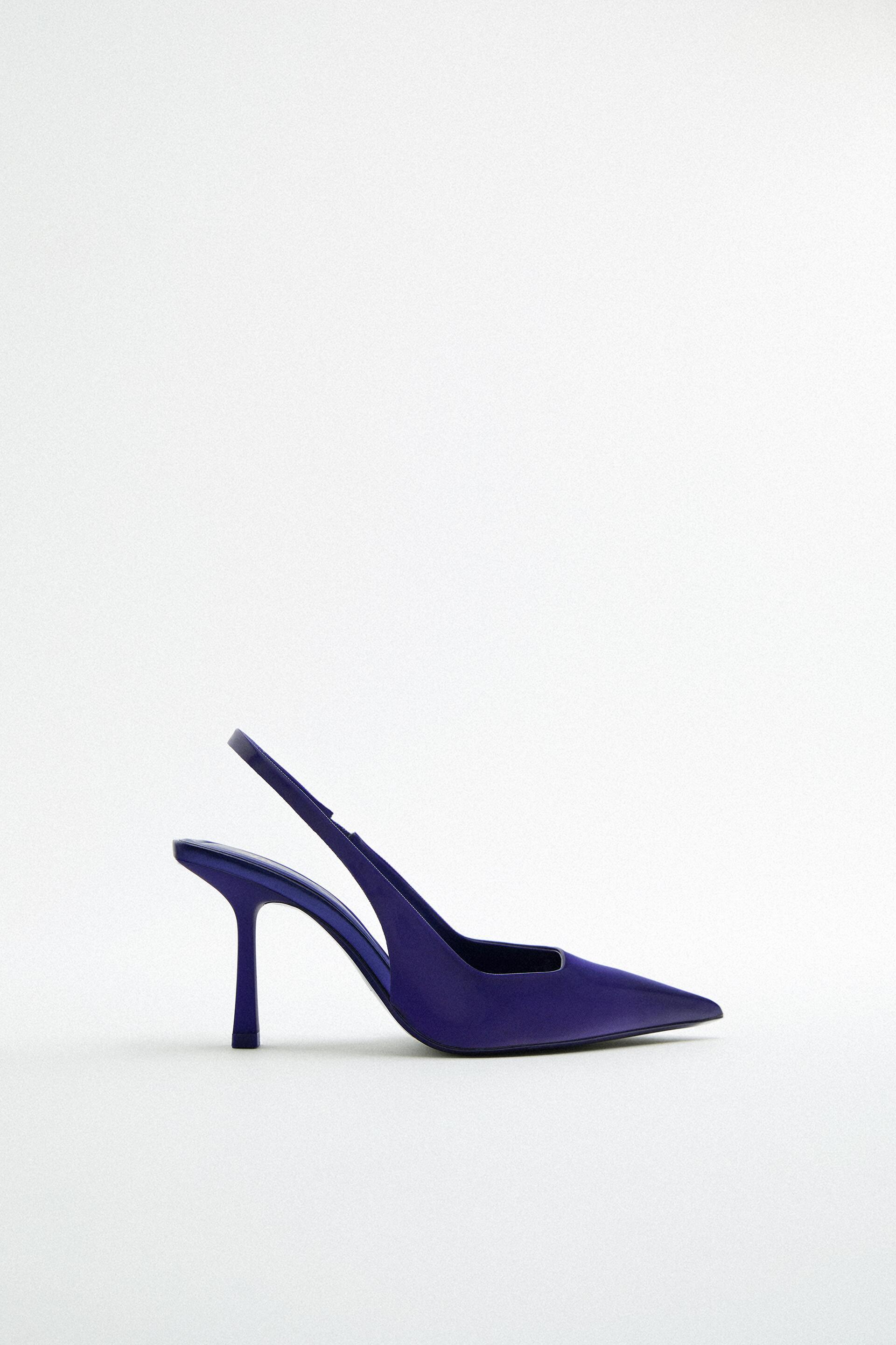 SCARPE CON TACCO E SCOLLO - Nero | ZARA Italia / Italy