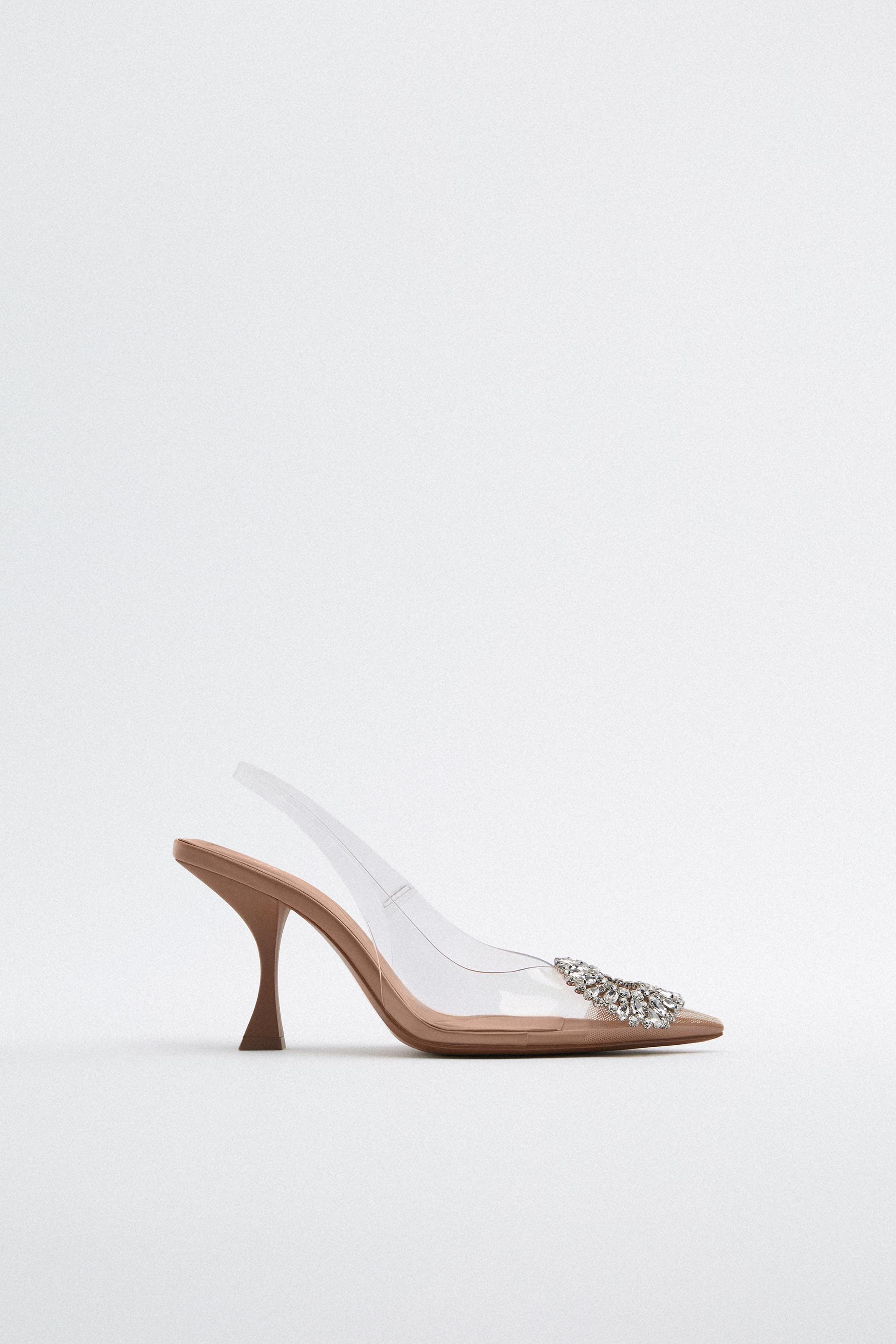 Clear high heels zara Outlet