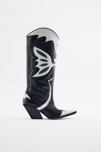 zara cowboy boots uk