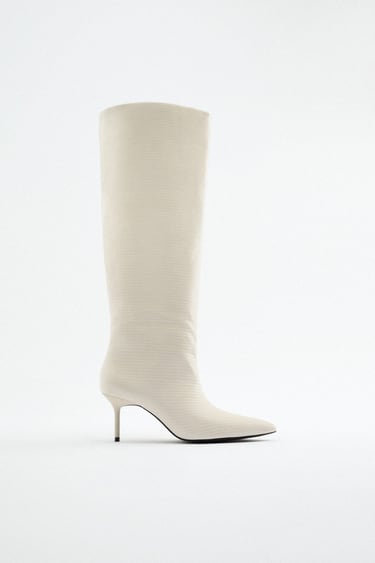 POINTED MID-HEEL BOOTS