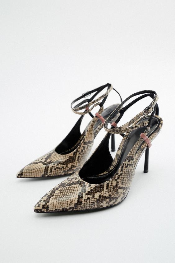 ZAPATO TACÓN ESTAMPADO ANIMAL - Multicolor | ZARA España