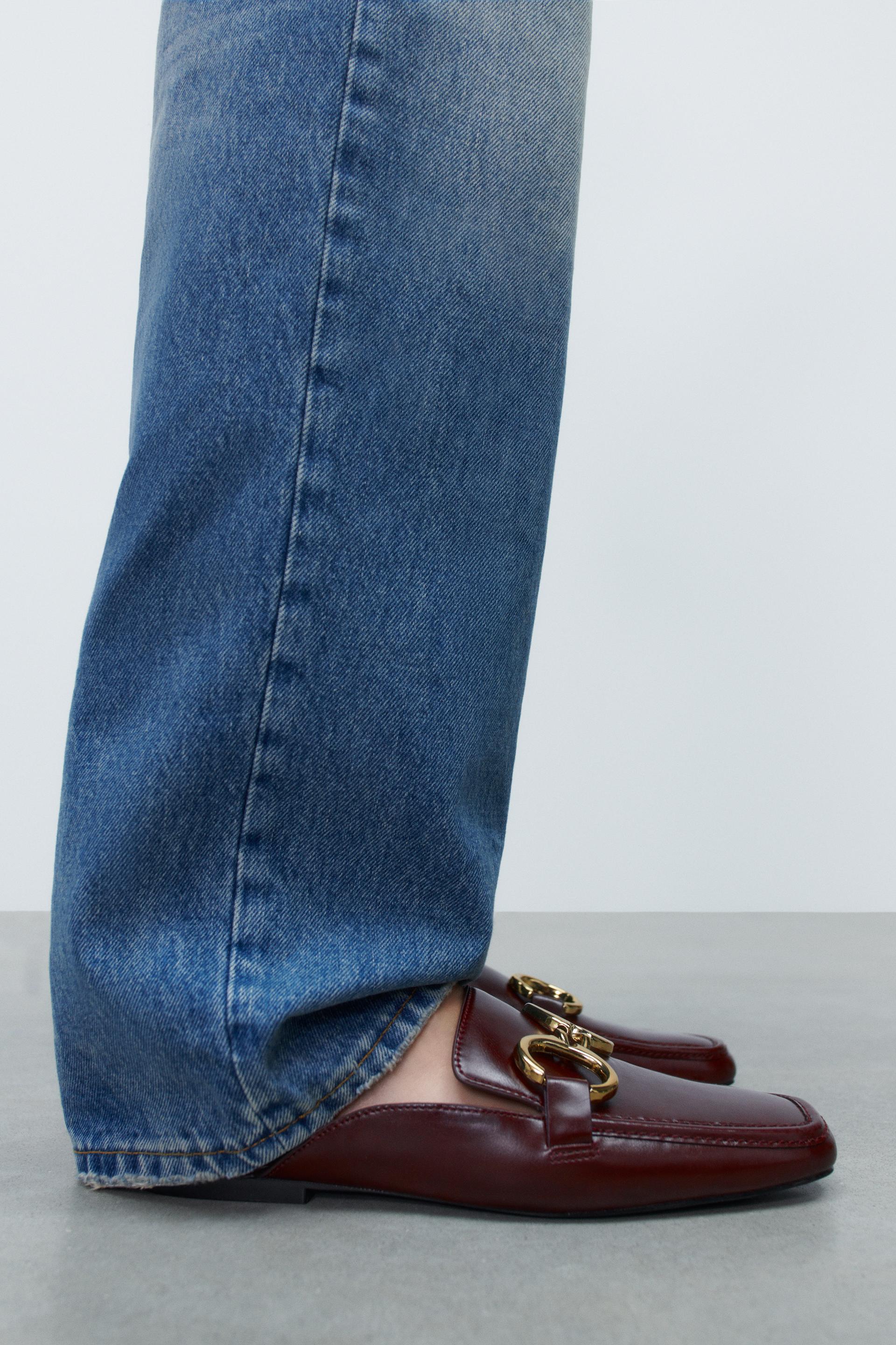 MOCASÍN DESTALONADO HEBILLA - Blanco Crudo | ZARA España
