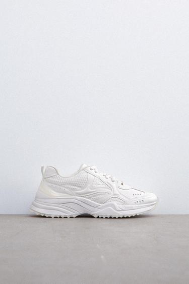 zara white sneakers