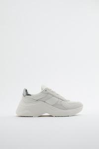 zara white leather sneakers