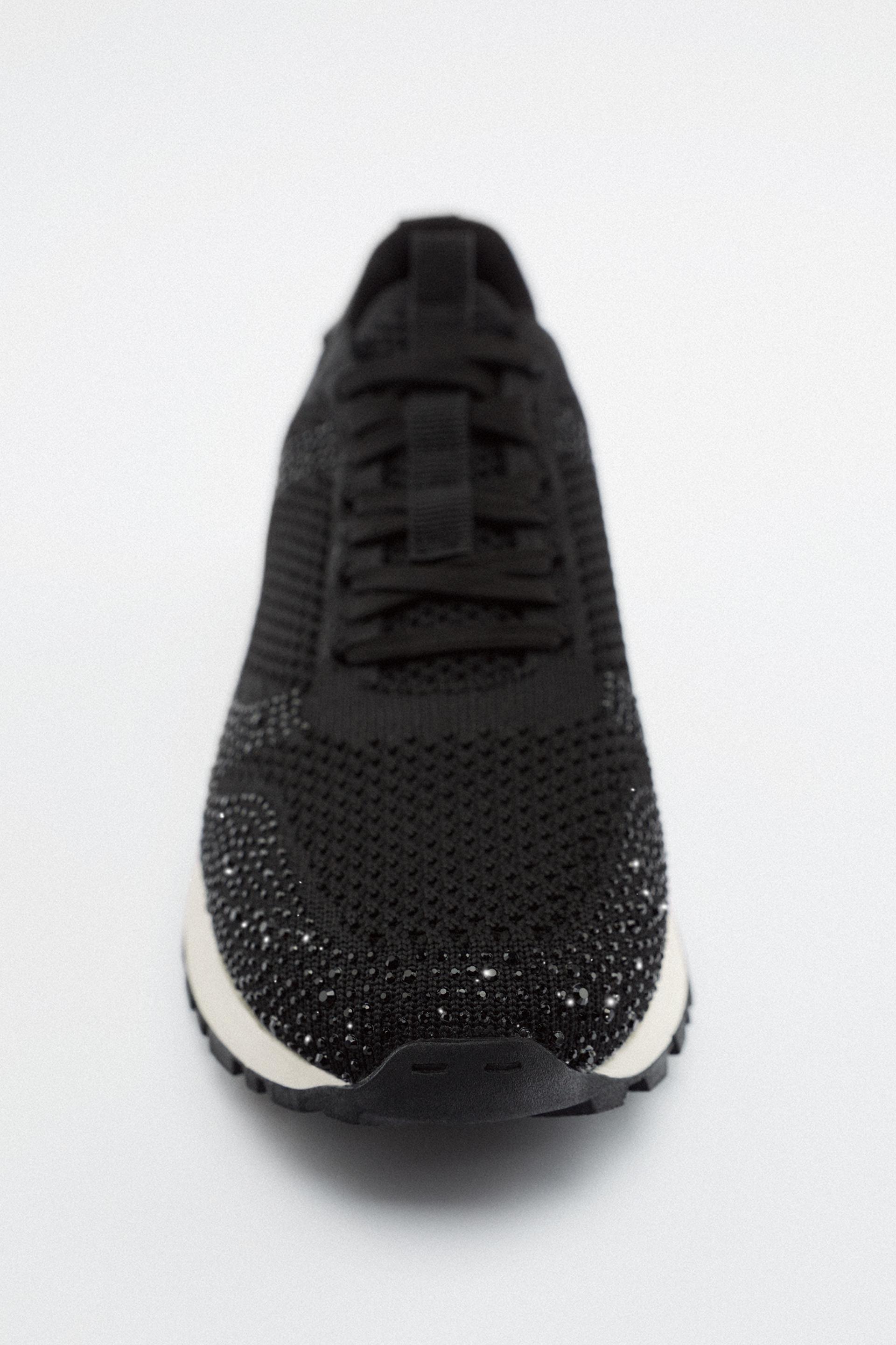 zara glitter trainers