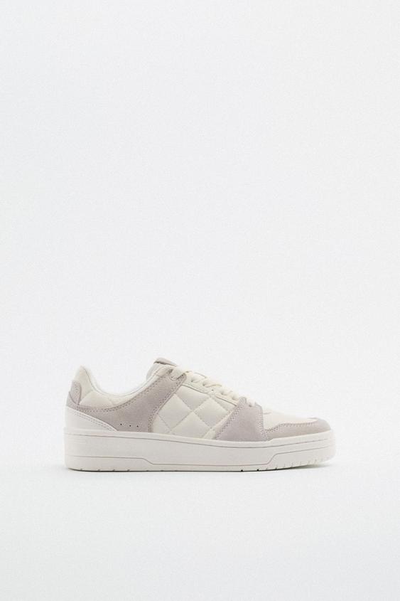 contrast trainers zara