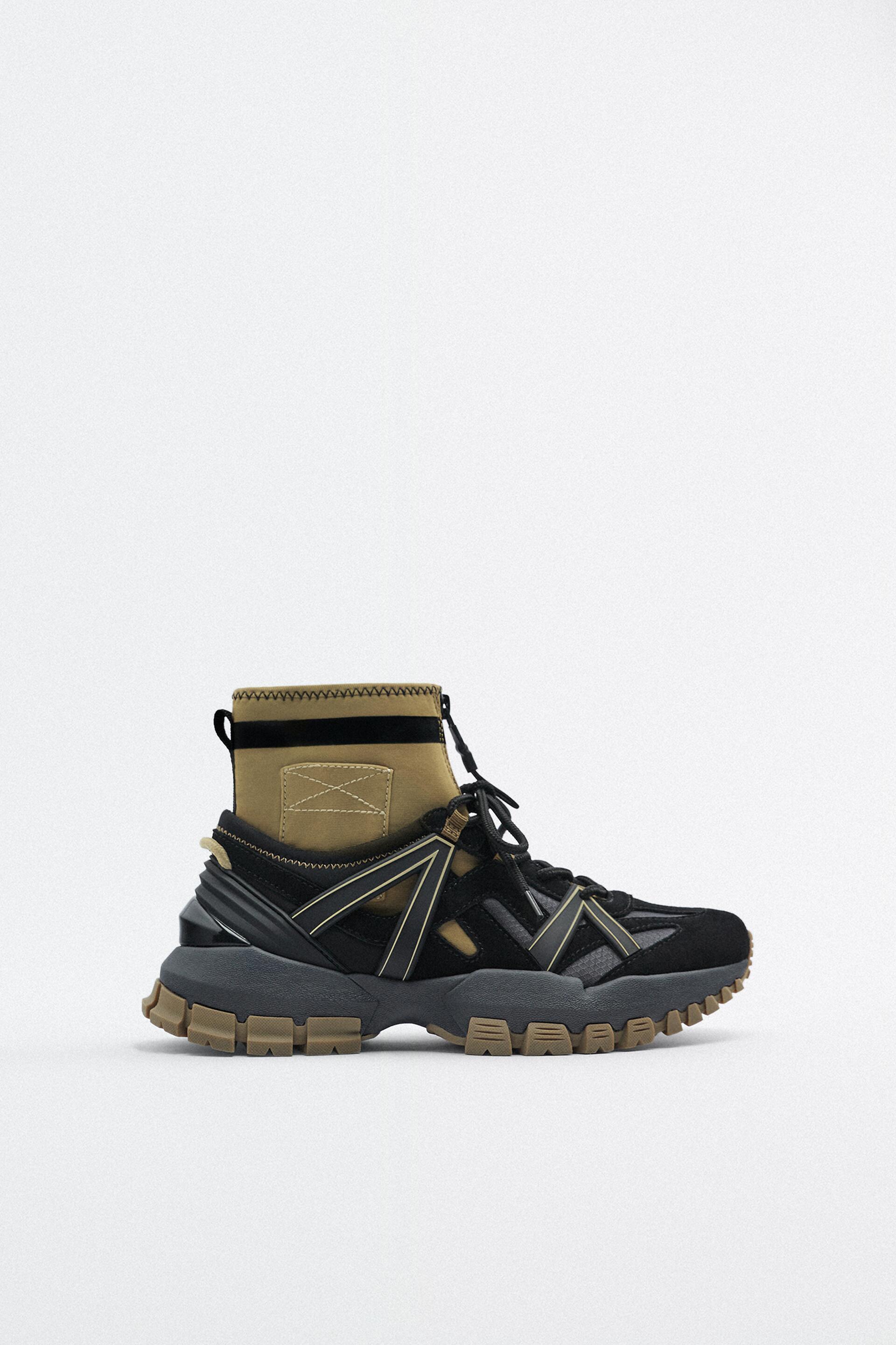 ZAPATILLAS DEPORTIVAS ABOTINADAS - Negro | ZARA España