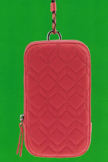 QUILTED MOBILE PHONE BAG