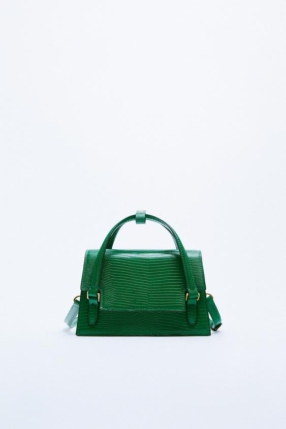 ミニシティバッグ グリーン Zara Japan 日本 ミニシティバッグ グリーン Zara Japan 日本