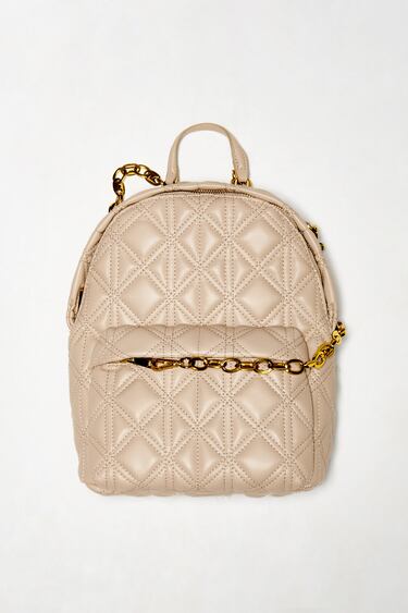 QUILTED CHAIN BACKPACK