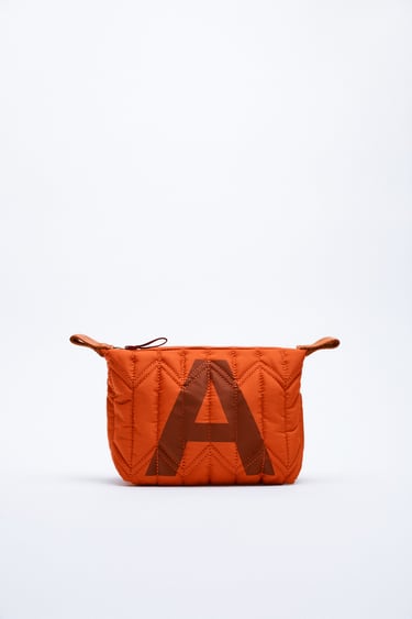 MINI NYLON TOILETRY BAG WITH LETTERS