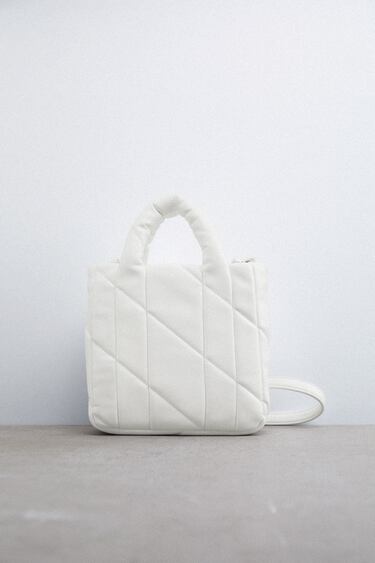 QUILTED MIDI TOTE BAG