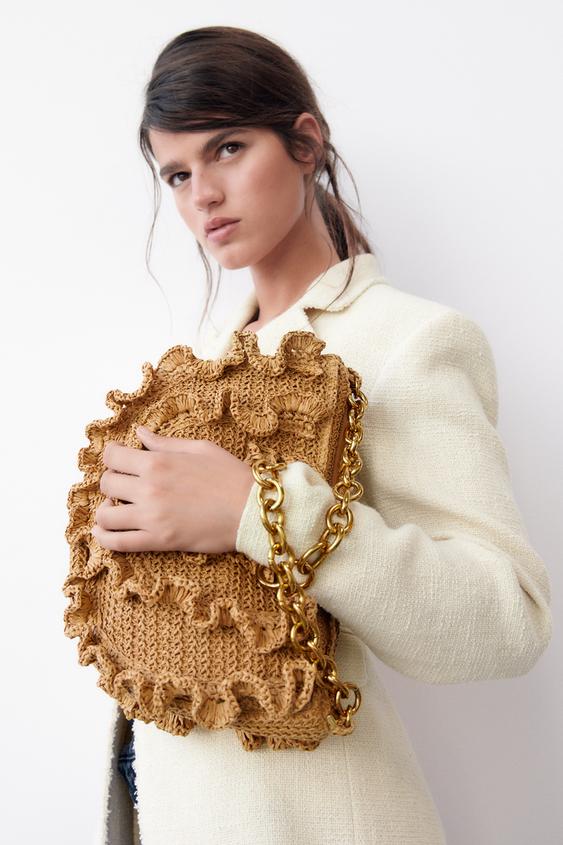 BOLSO DE HOMBRO SOLAPA ROCK - Negro | ZARA España