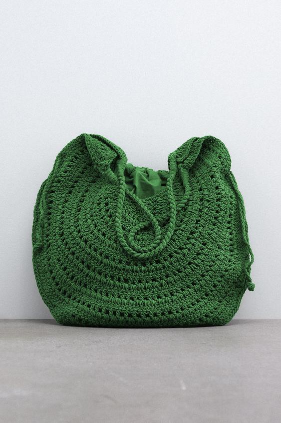 BORSA SHOPPER ROTONDA IN TESSUTO