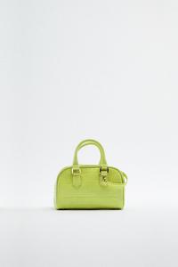 ロゴ キャンバス ミニトートバッグ カーキ Zara Japan 日本