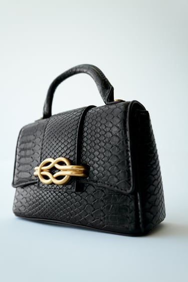 Image 0 of CITY BAG WITH METAL BUCKLE from Zara
