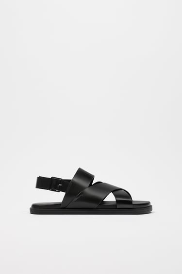 LEATHER SANDALS WITH STRAPS