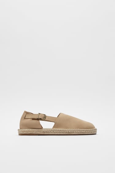 LEATHER ESPADRILLES WITH VENTS