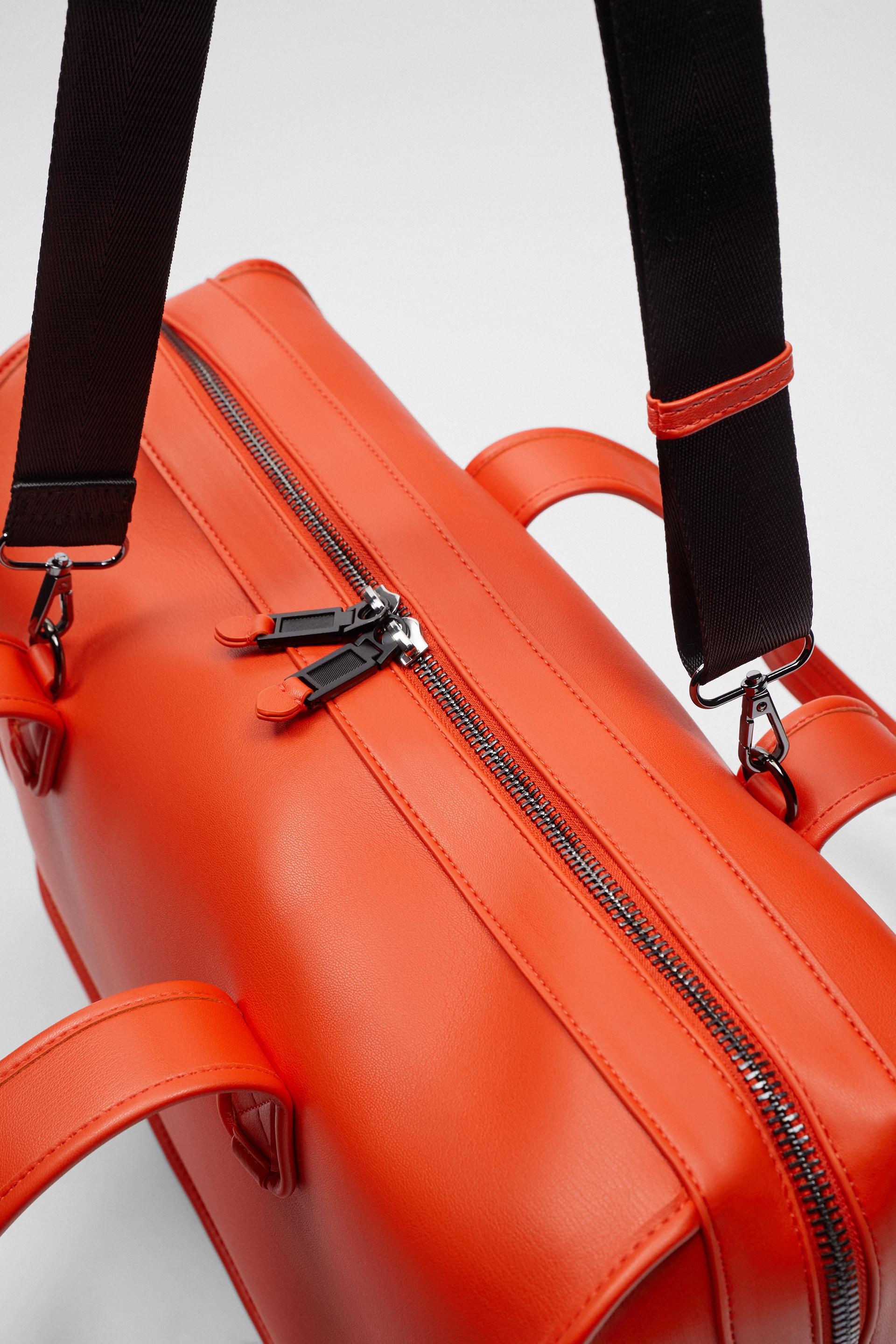 Zara SOLID COLOR DUFFEL BAG 4 Zara SOLID COLOR DUFFEL BAG 5