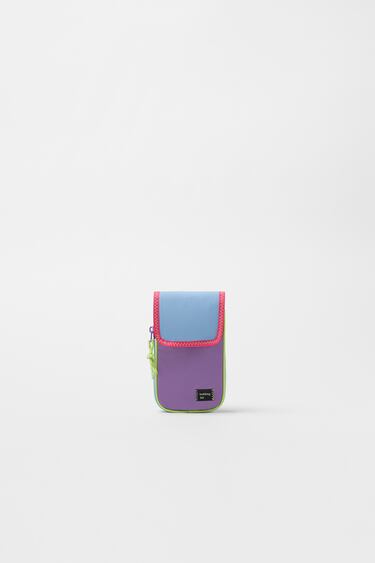 Image 0 of MULTICOLOURED MOBILE PHONE BAG from Zara