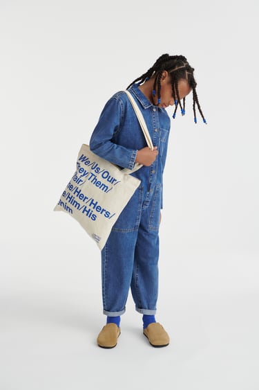 TOTE BAG WITH SLOGAN