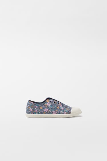 FLORAL PRINT COTTON SNEAKERS
