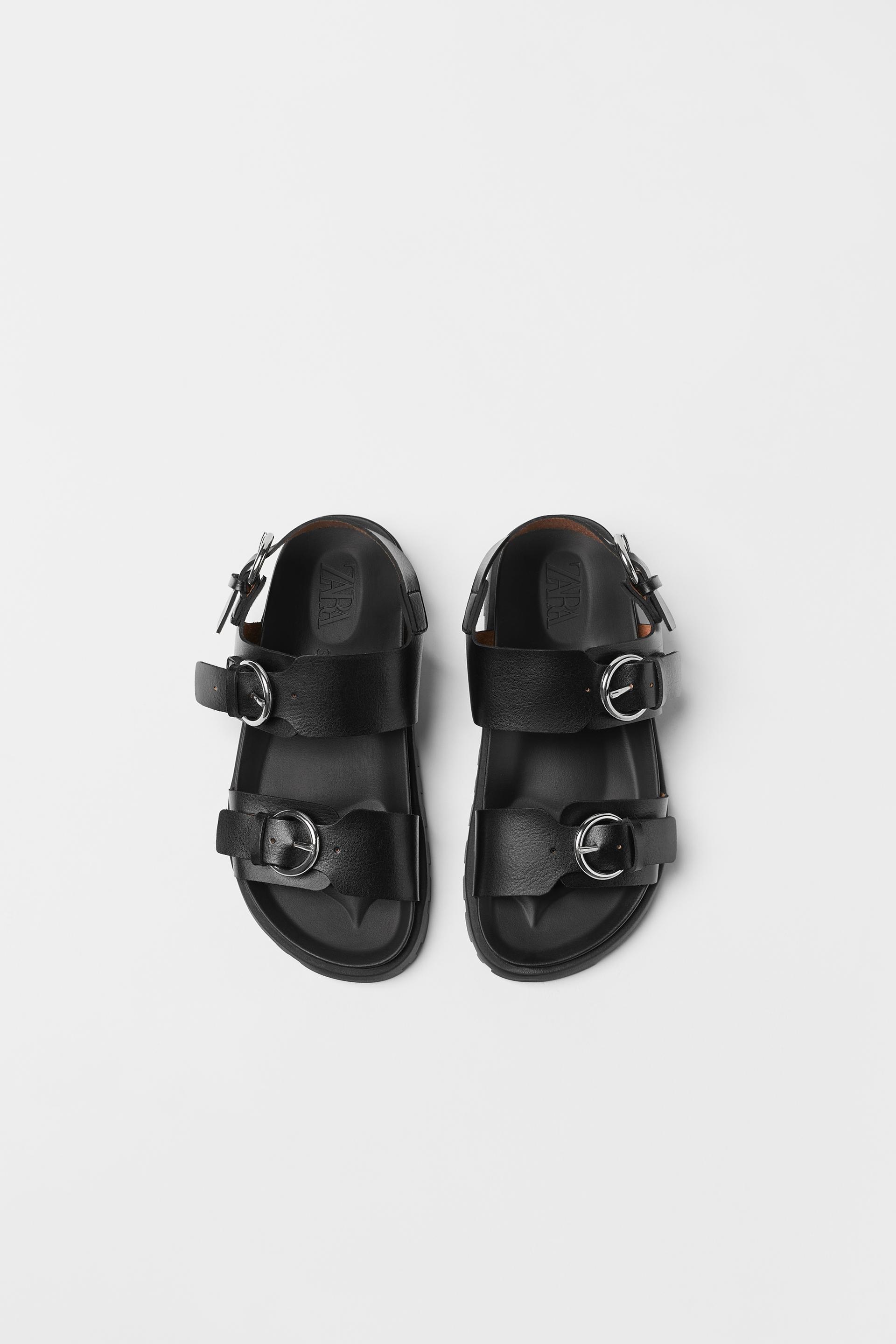 KIDS/ SANDALIA HEBILLAS - Marrón | ZARA España