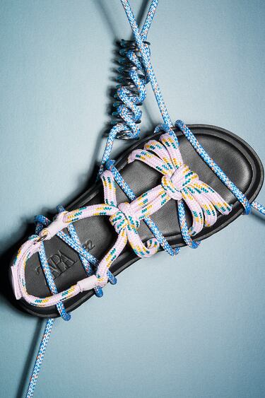 KNOTTED CORD SANDALS