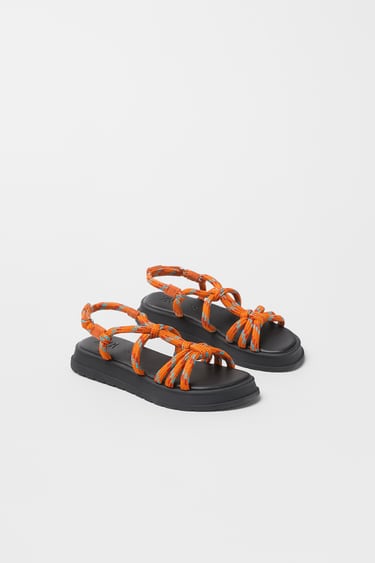 KNOTTED ROPE SANDALS