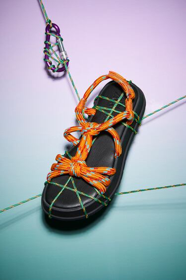 KNOTTED ROPE SANDALS