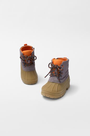 BABY/ MOUNTAIN BOOTS WITH TOPSTITCHING