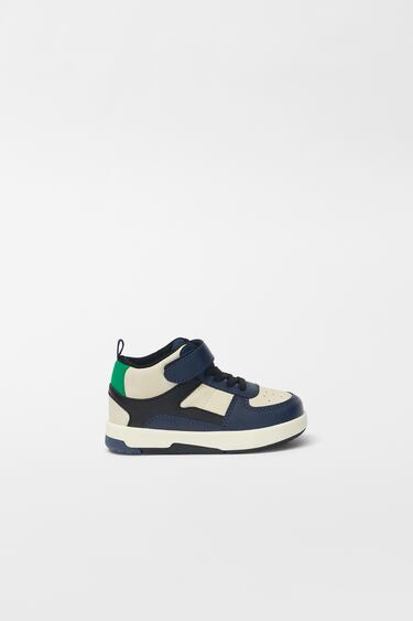 BABY/ HOHER SNEAKER AUS MATERIALMIX