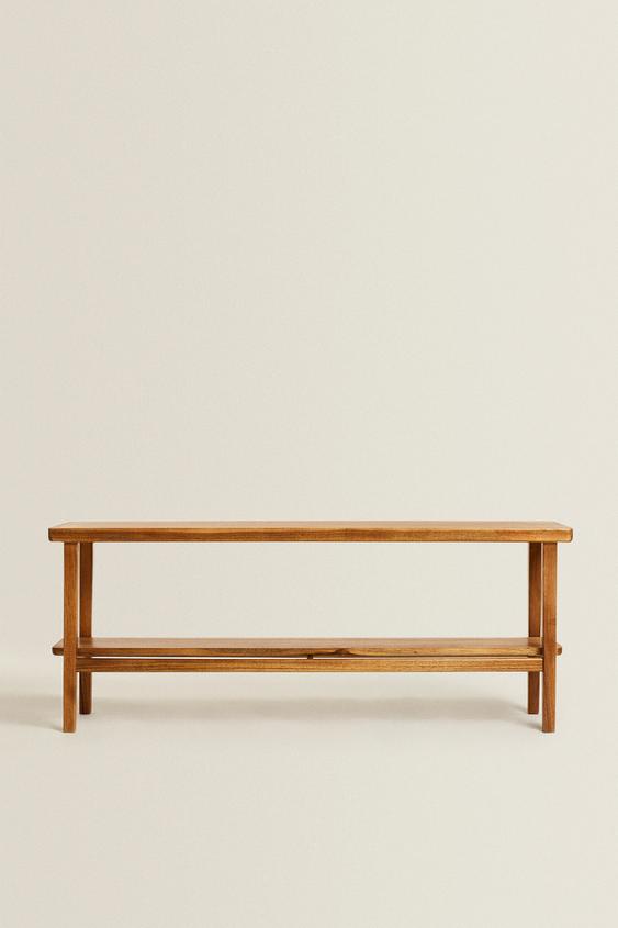 ACACIA WOOD DOUBLE BENCH