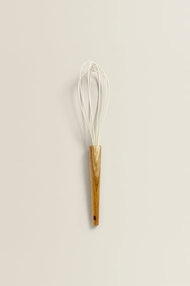 SILICONE AND WOODEN WHISK