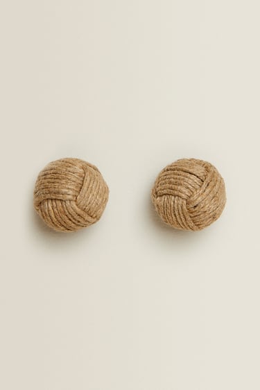 Image 0 of KNOTTED CORD KNOB (PACK OF 2) from Zara