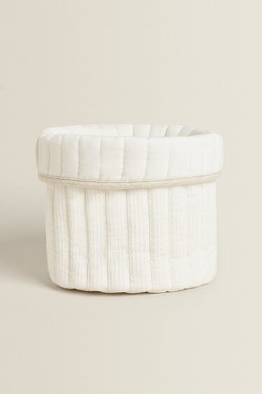 QUILTED WAFFLE TEXTURE BASKET