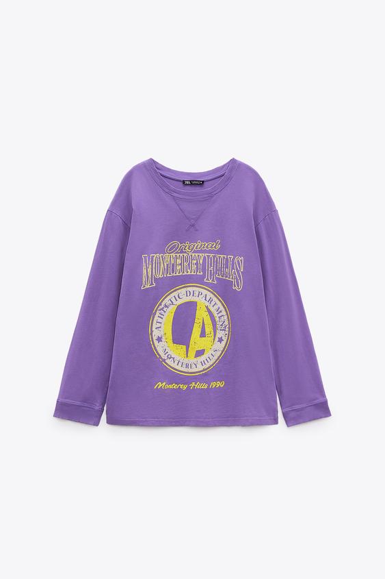 OVERSIZE T-SHIRT - Mauve | ZARA Australia