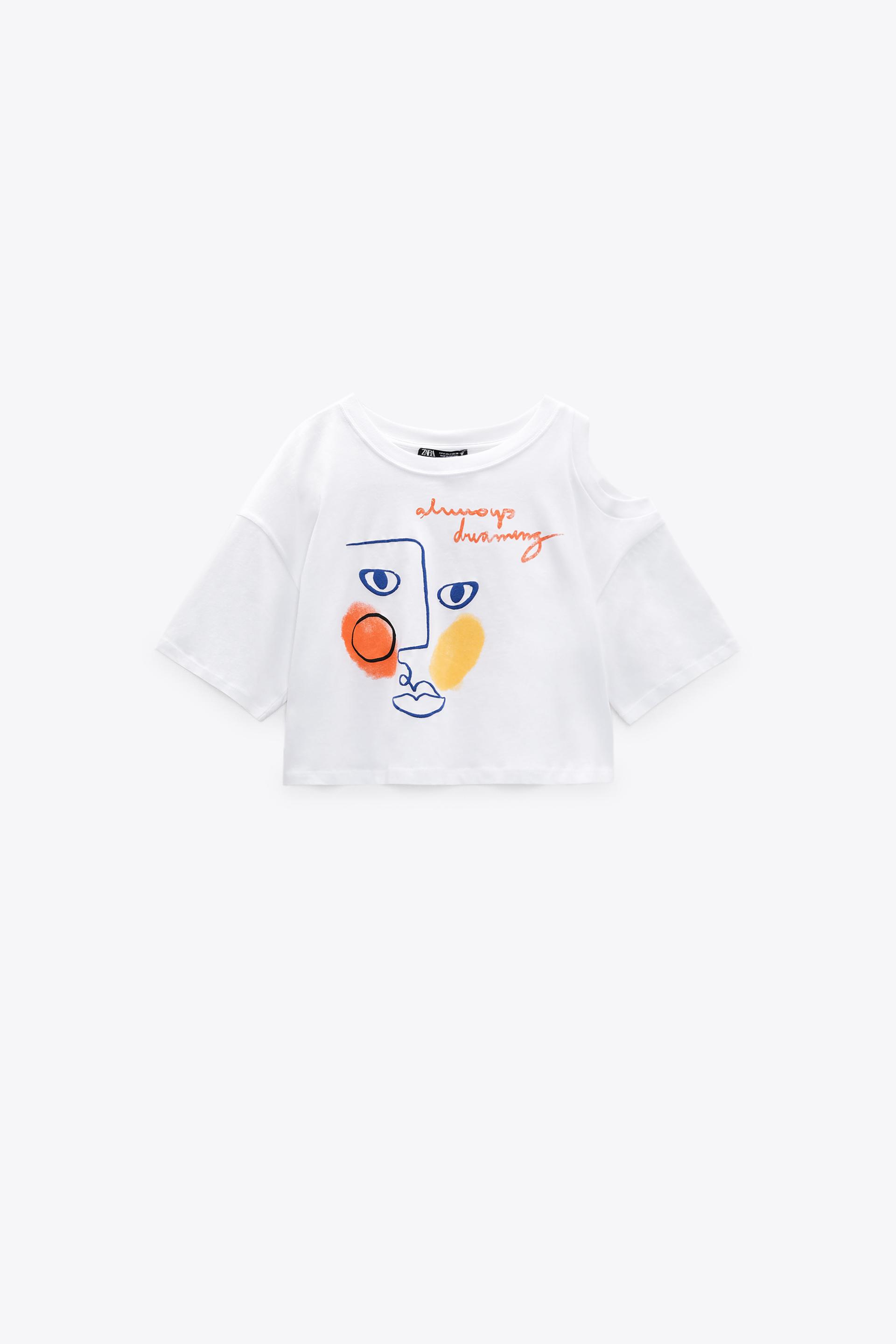 CUT OUT T-SHIRT - White | ZARA Australia