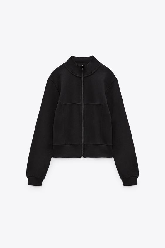SUDADERA CREMALLERA - Blanco roto | ZARA España