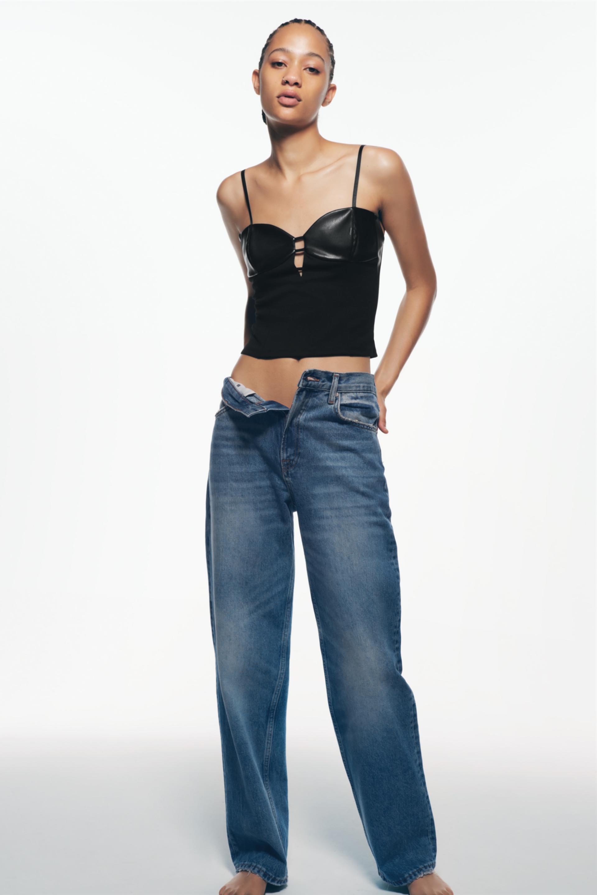 CORSÉ COMBINADO EFECTO PIEL - Negro | ZARA Chile